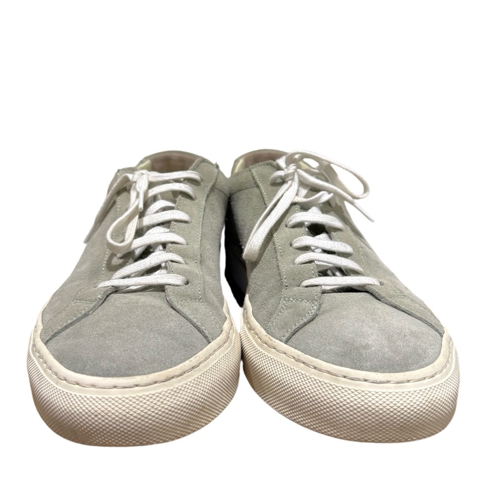 Common Projects sage green Suede Sneakers